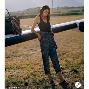 Anthropologie Maeve Gingham Pants